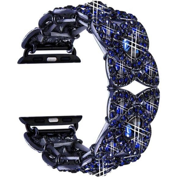 Bling Bands for Compatible with Apple Watch Ultra Iwatch Series 9 8 7 6 5 4 3 2 - Picture 1 of 7